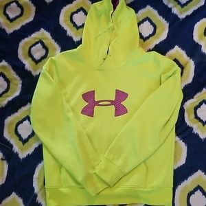 Neon Under armor hoodie